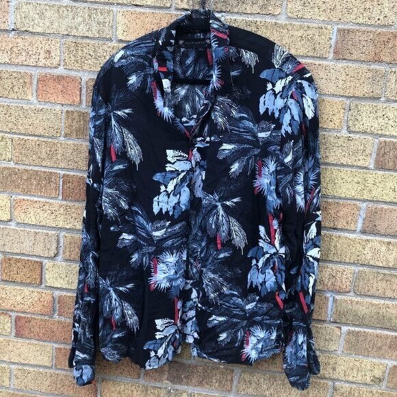 Allsaints Monteverde Long Sleeve Shirt Large - Picture 1 of 11